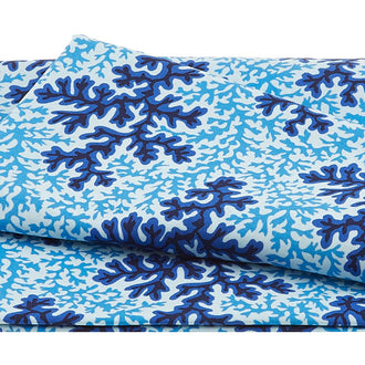 Treasure Island - Seaweed and Coral Blue 2 Yard Cut