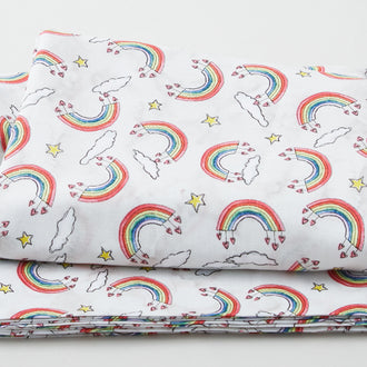 Sweet World - Rainbow Toss Gray 3 Yard Cut