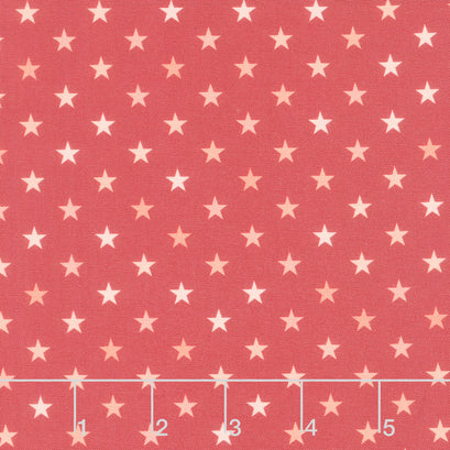 Welcome Home Star - Red Cherry Yardage
