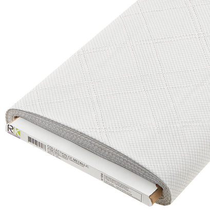 Collection CF Metallic - White Crosshatch 10 Yard Bolt