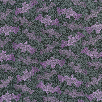 Mystery Manor - Bats Purple Moon Yardage