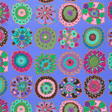 Kaffe Fassett Collective - February 2023 - Carpet Cookies Blue Yardage Primary Image