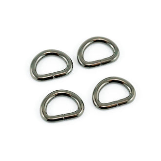 Emmaline 1/2" D-Rings - Set of Four Gunmetal