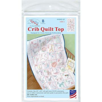 ABC's Embroidery Crib Quilt Top Alternative View #1