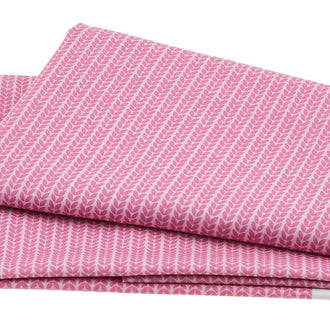 Knitting Nook - Rows of Petals Pink 2 Yard Cut