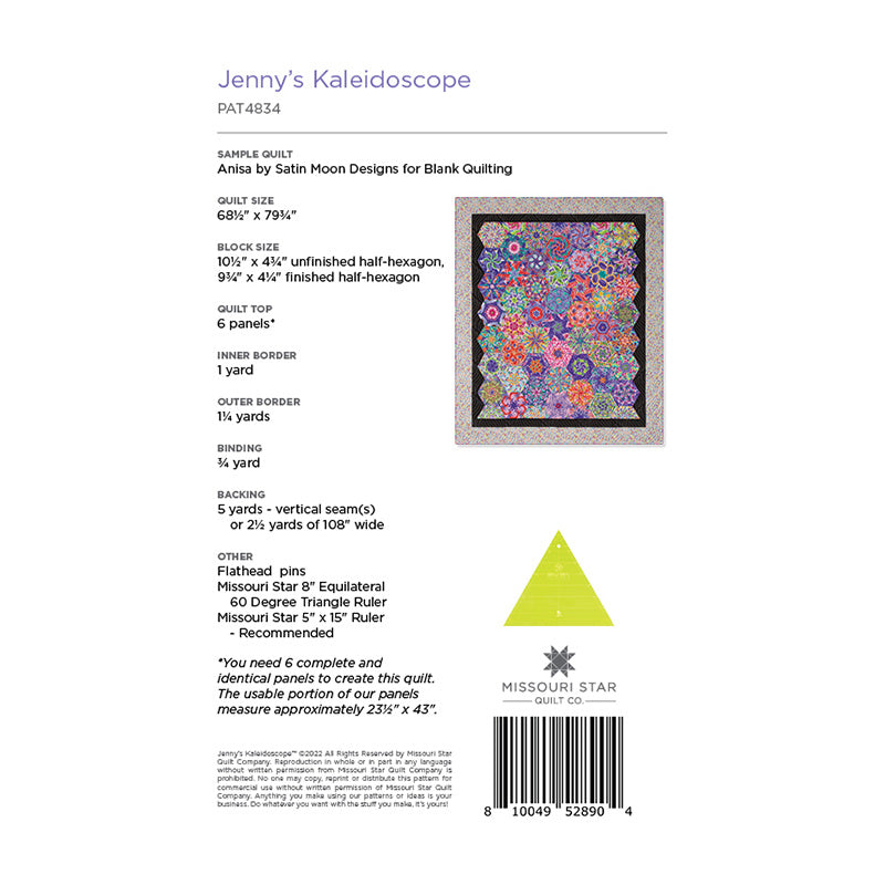 Jenny's Kaleidoscope Quilt Pattern by Missouri Star Alternative View #1