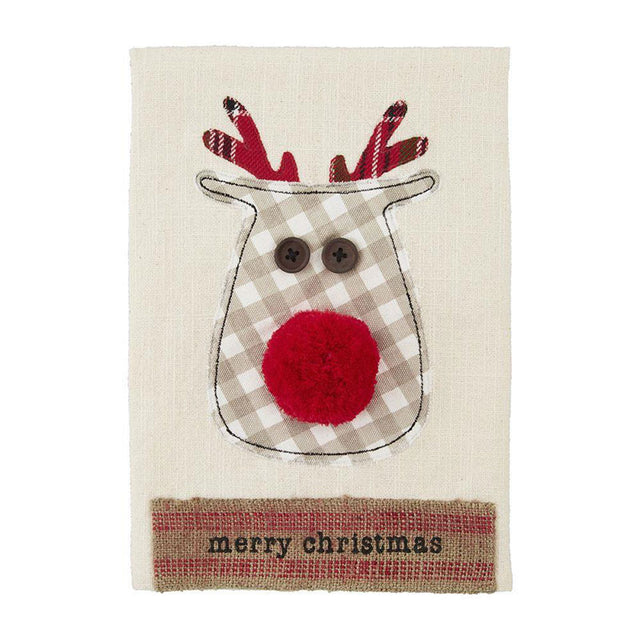 Christmas Webbing Hand Towel - Reindeer Primary Image