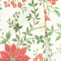 Merry Manor Metallic - Poinsettia Waltz Cream Yardage Alternative View #1