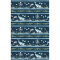 Paradise Bay - Sea Creatures Repeating Stripe Multi Yardage Alternative View #1