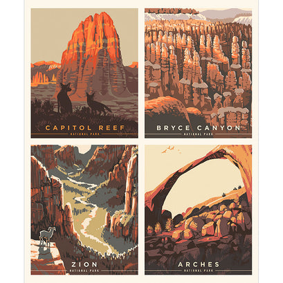 National Parks - Utah Multi Pillow Panel