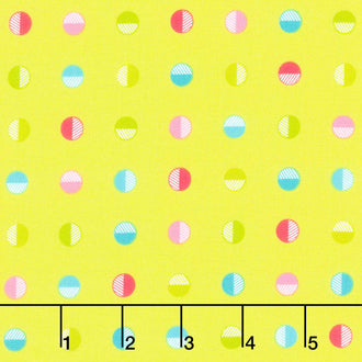 Sweet and Plenty - Half Moon Dot Limeade Yardage