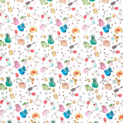 Disney Princess - Princess Icon Toss Multi Yardage