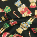 Deck The Halls ( Timeless Treasures) - Tossed Nutcrackers Black Yardage Alternative View #1