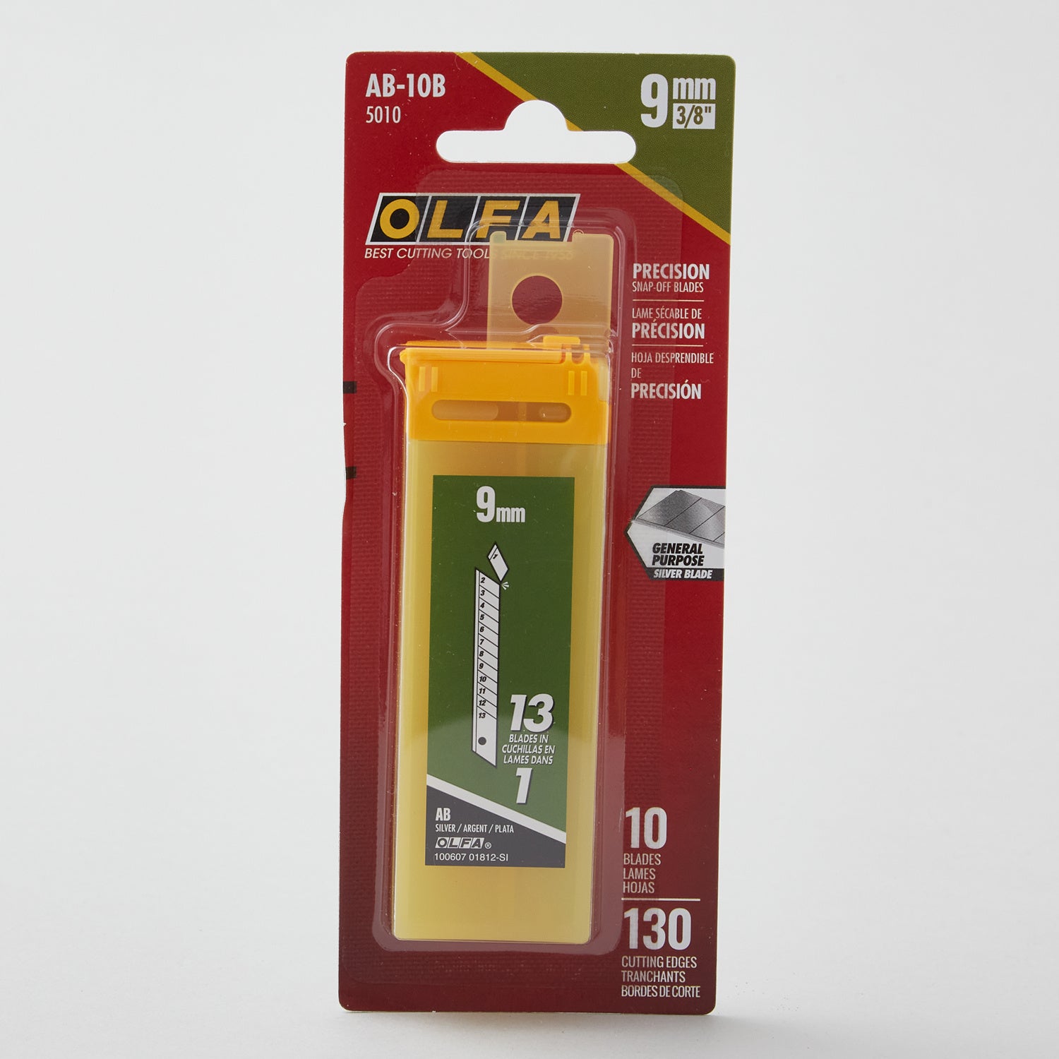 9mm Razorblade Olfa 9mm Craft Knife Replacement Blades - 10 Pack