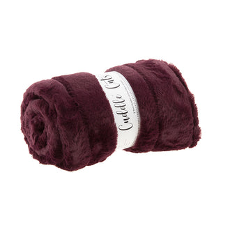 Luxe Cuddle® - Mink Plumwine 2 Yard Cut