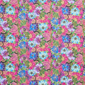 Earth Song - Packed Floral Dark Orchid Metallic Yardage Primary Image