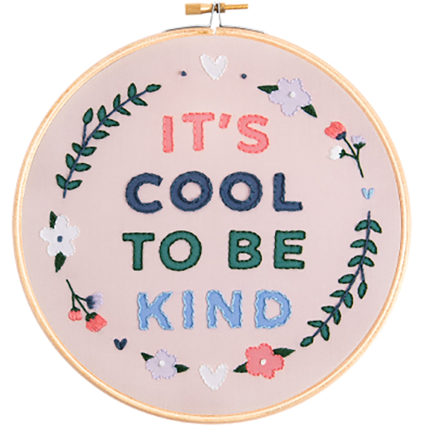It's Cool To Be Kind Embroidery Kit Alternative View #1