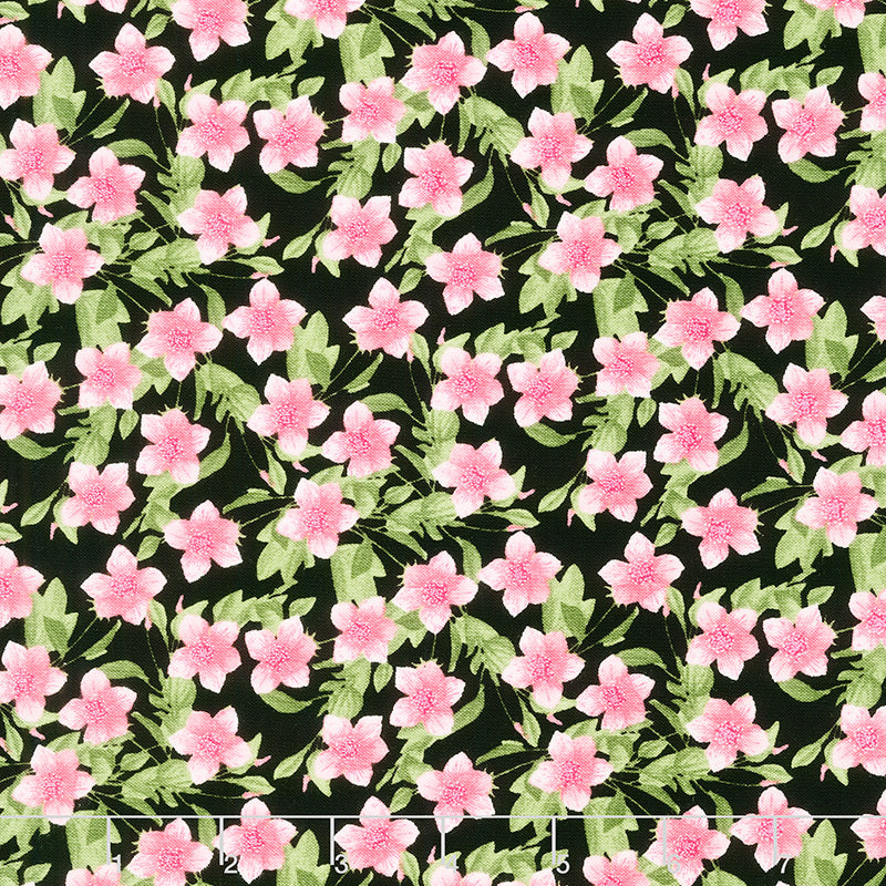 In Bloom (Wilmington) - Small Floral Pink Yardage Primary Image