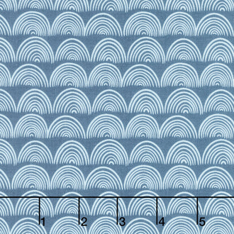 Live Love Glamp - Rainbows Denim Yardage