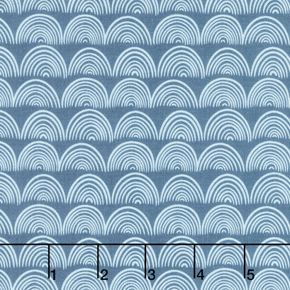 Live Love Glamp - Rainbows Denim Yardage