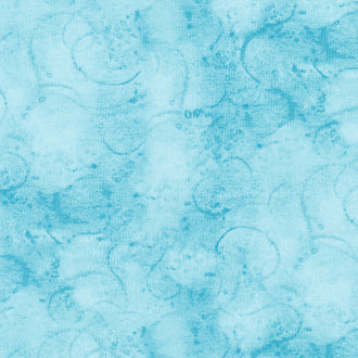 Painters Swirl - Turquoise Yardage