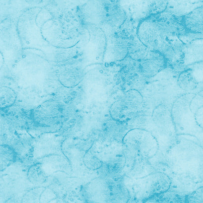 Painters Swirl - Turquoise Yardage