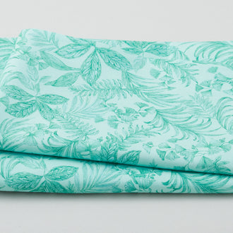 Exotica - Tropical Toile Mint 2 Yard Cut