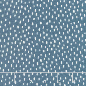Cozy Cotton Flannels - Over the Moon Full Collection Raindrops Blueberry Yardage