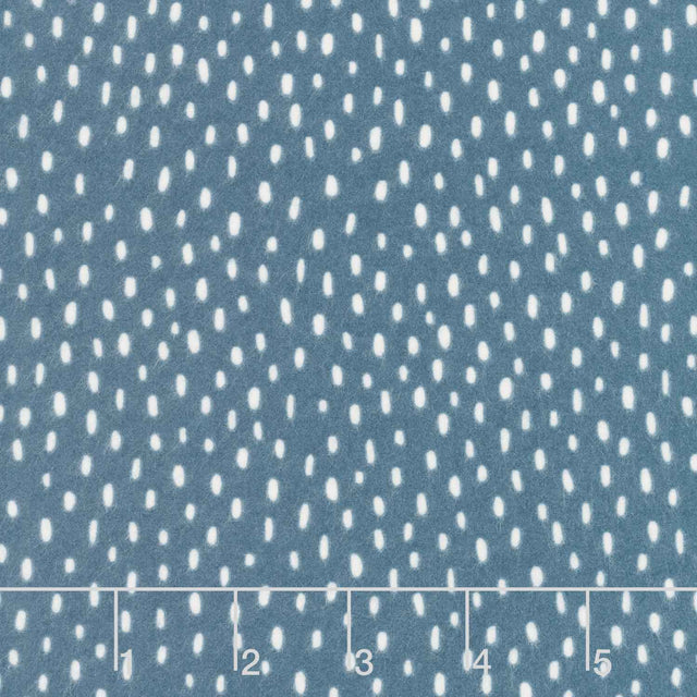 Cozy Cotton Flannels - Over the Moon Full Collection Raindrops Blueberry Yardage Primary Image