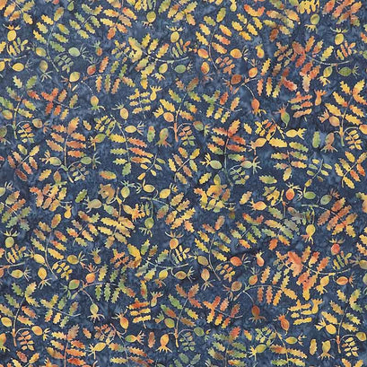 Naturescape Batiks - Rosehip Blue Storm Yardage