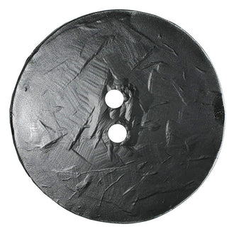 Round Polyamide 60mm Button - Black