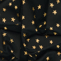 Starry - Stars Black Gold Metallic Yardage