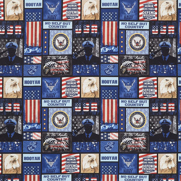 Military - Navy Block Multi Yardage Primary Image