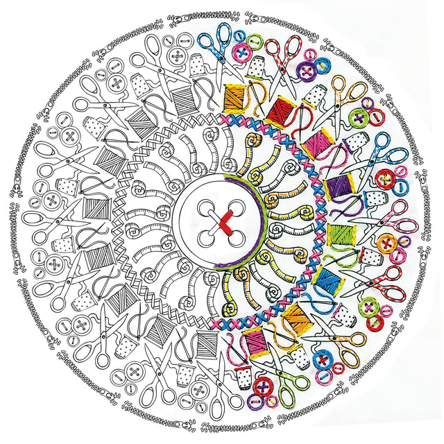 Zenbroidery Sewing Mandala Embroidery Kit Primary Image