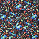 Novelty - Timeless Treasures - Pickleball Black Yardage Primary Image