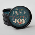 Peace, Joy, Love Mason Jar Lid Coaster - FOR WEBSITE & HOLIDAY STORE Alternative View #1