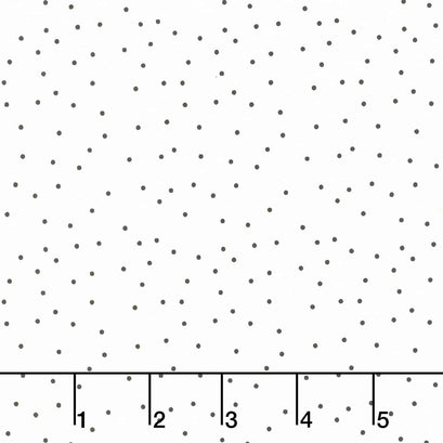 Black Tie - Dots Off White Yardage