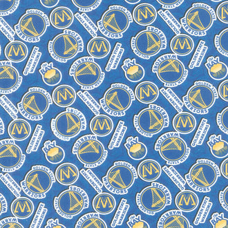 NBA - Golden State Warriors Sticker Toss Blue Yardage