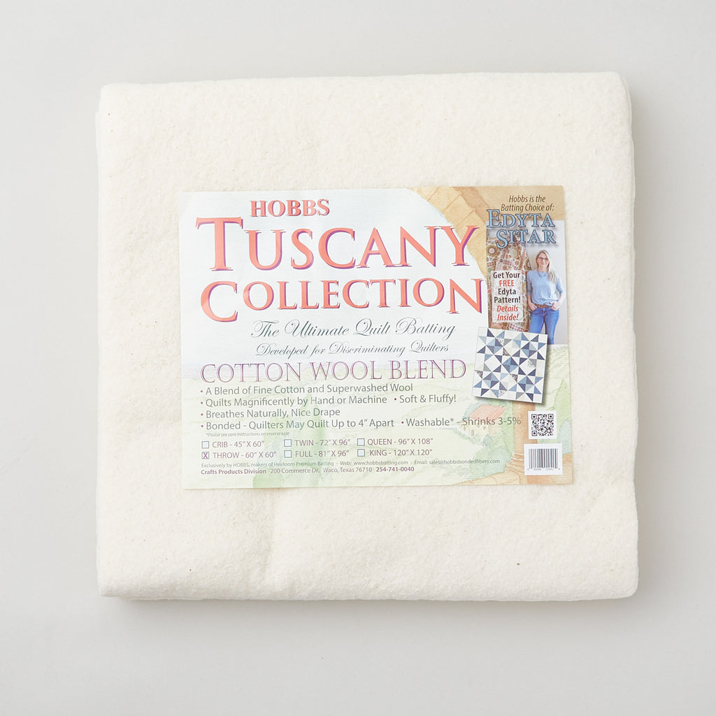 Hobbs Tuscany 80/20 Cotton Wool Batting - Throw 60" x 60" Primary Image