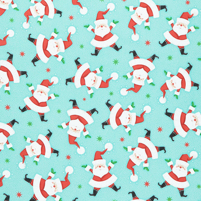 Bright Christmas - Christmas Spirit Aqua Yardage