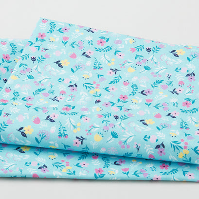 Embrace the Magic - Floral Turquoise 2 Yard Cut