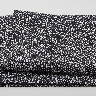 Doodles Batiks - Dots Black White 2 Yard Cut