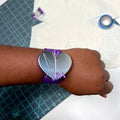 Magnetic Heart Shape Pincushion with Slap Band Bracelet