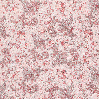 Midnight Garden - Paisley Pink Yardage