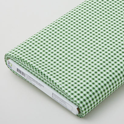 Flowerhouse Basics - Green Gingham 10 Yard Bolt