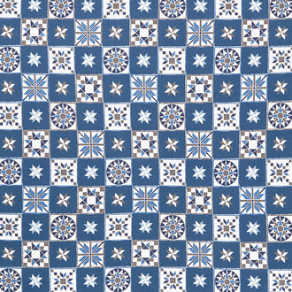 Winter Barn Quilts - Quilt Blocks Dark Blue Yardage
