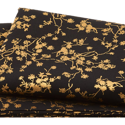 Rosette - Black Vines Metallic 2 Yard Cut