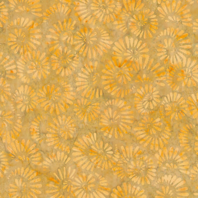 Expressions Batiks - Elementals Honey Mustard Yardage