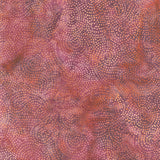 Morris Tiles Batiks - Paisley Dot Multi Purple Peach Rhapsody Yardage Primary Image