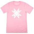 Missouri Star Jenny Quilt Block T-shirt - Heather Bubble Gum 4XL
